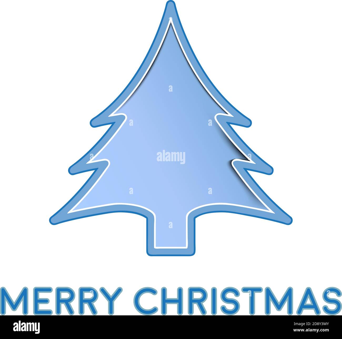 Vector Winter Background, blue tree Stock Vector Image & Art - Alamy