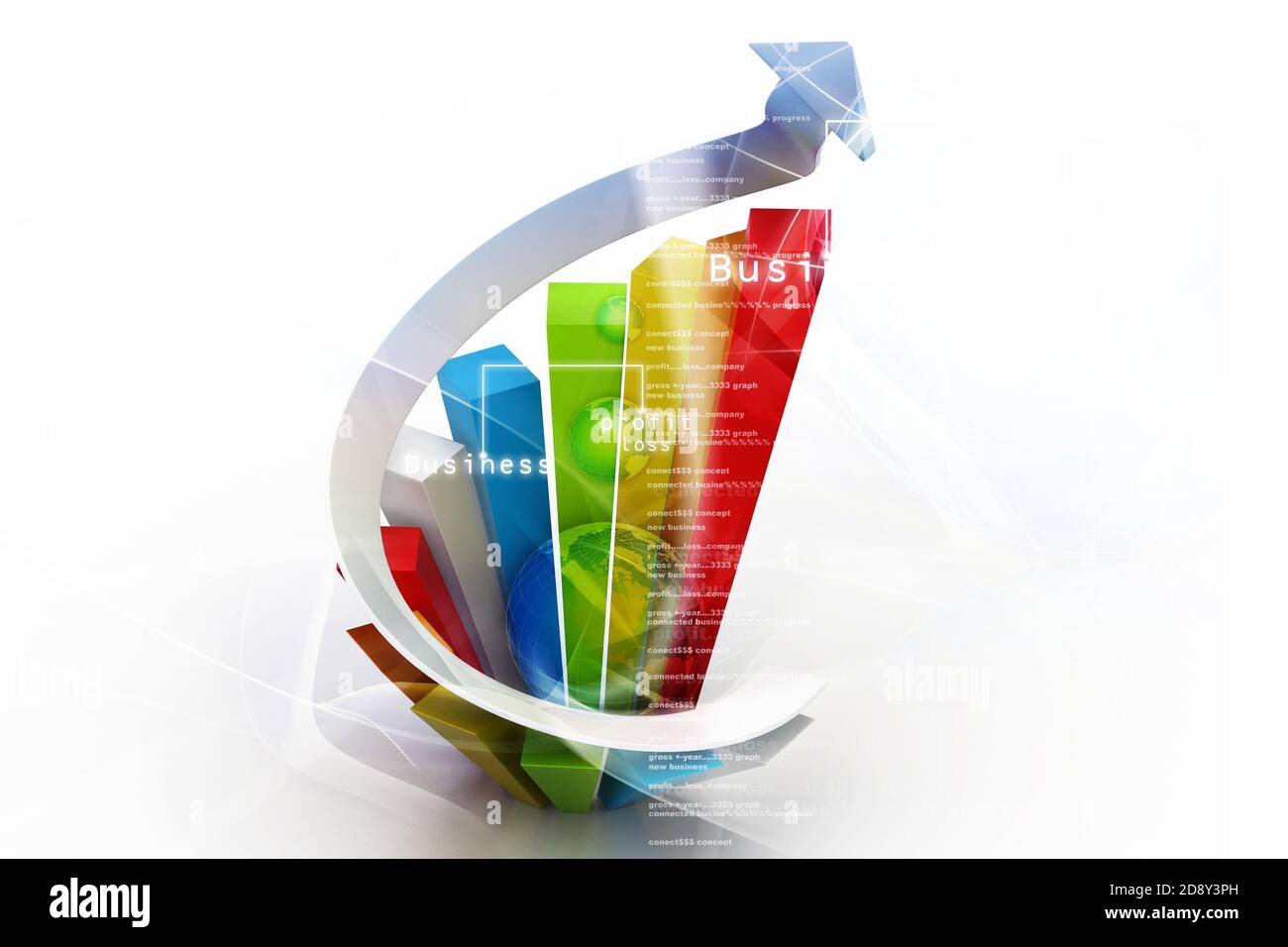 Business graph growth graph Stock Photo - Alamy
