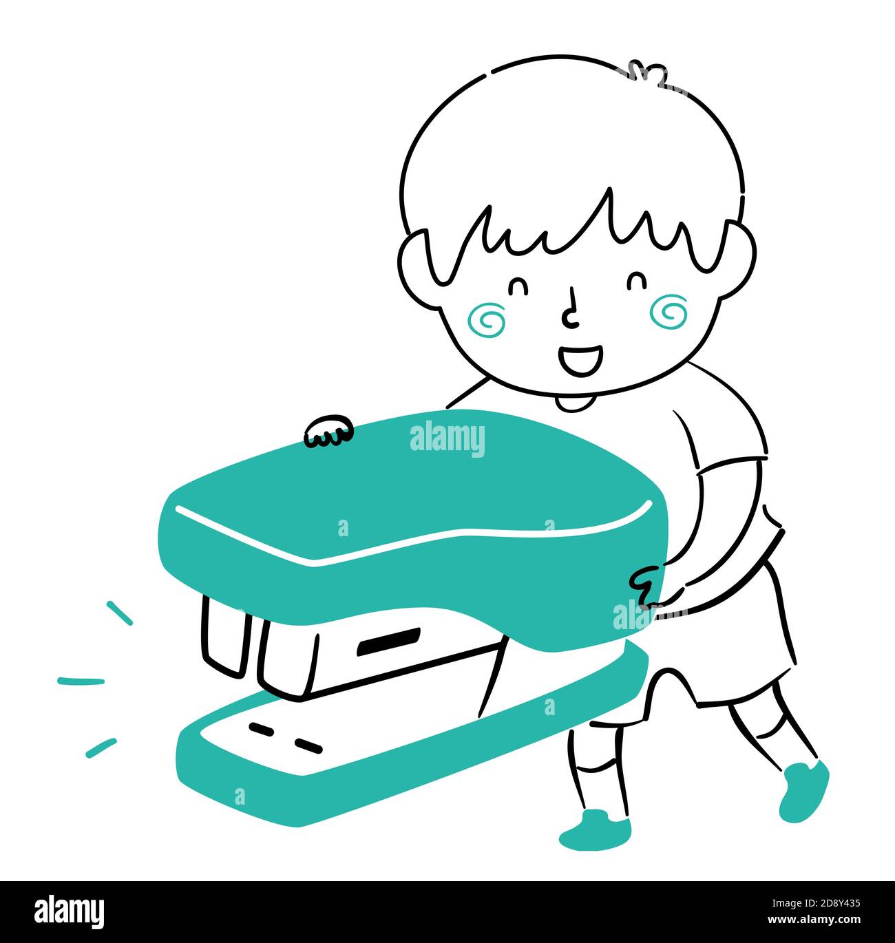 Illustration of a Kid Boy Holding a Big Stapler Stock Photo - Alamy Illustration of a Kid Boy Holding a Big Stapler Stock Photo - Alamy