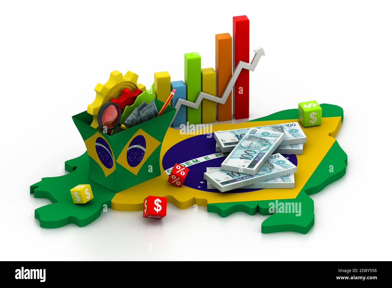 Financial Analysis with graphs and data in brazil Stock Photo Alamy