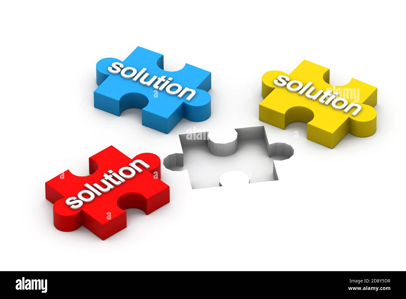 Jigsaw Puzzle Solution Stock Photo Alamy