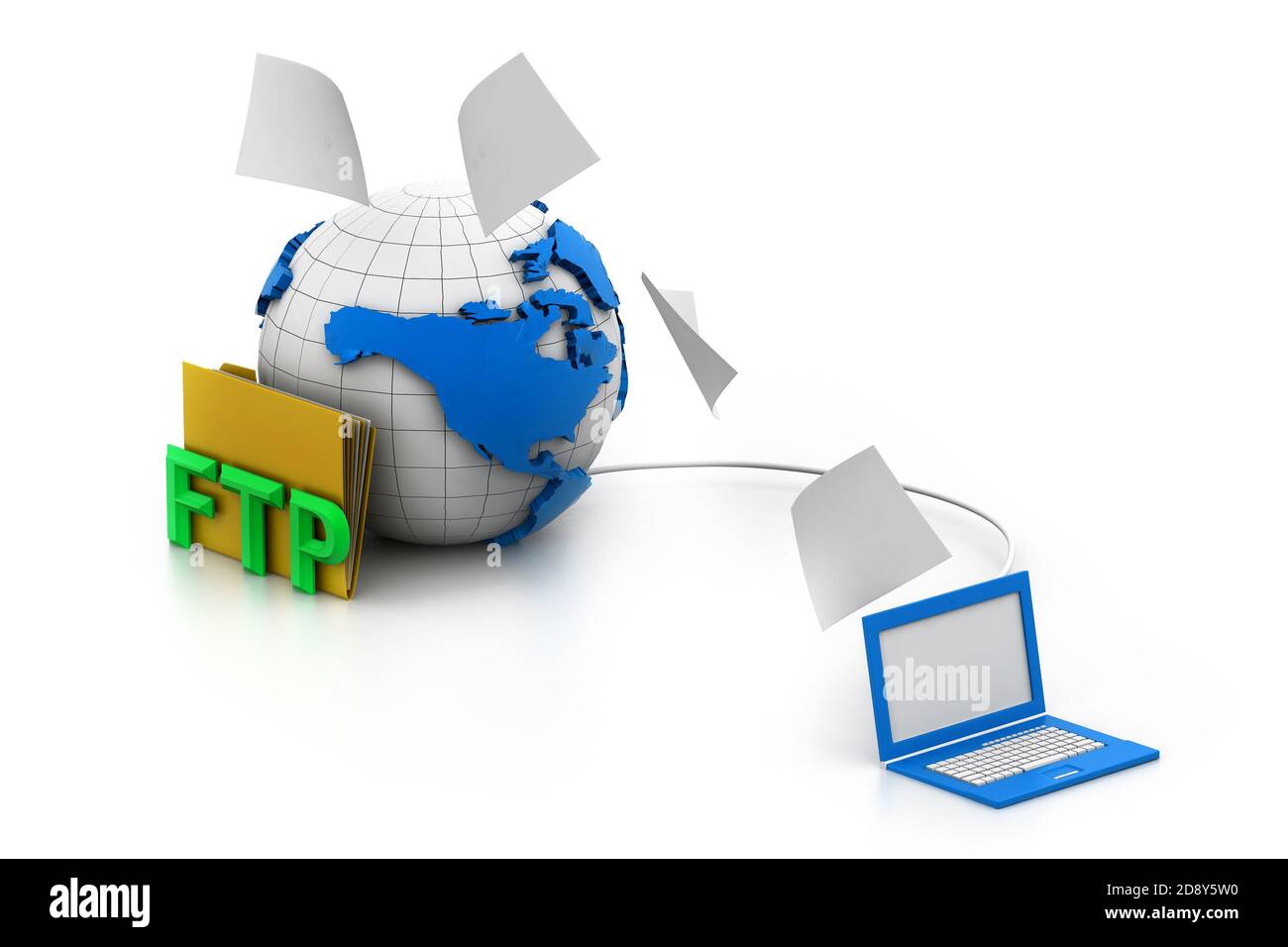 Uploading ftp Server Stock Photo - Alamy