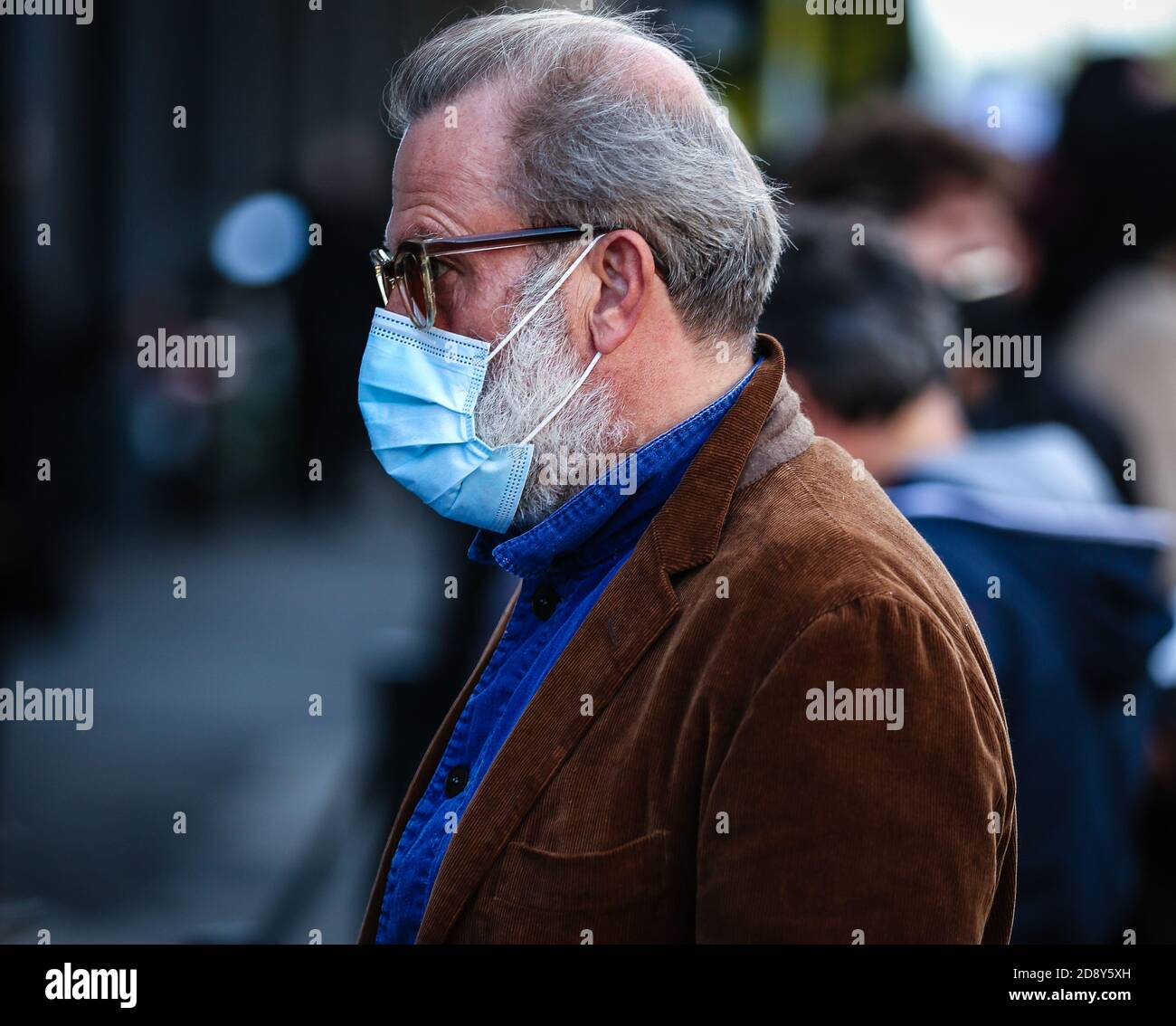 MILAN, Italy- September 27 2020: Robert Rabensteiner on the street in ...