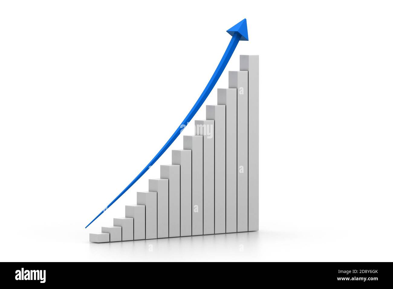 Business graph in white background Stock Photo - Alamy