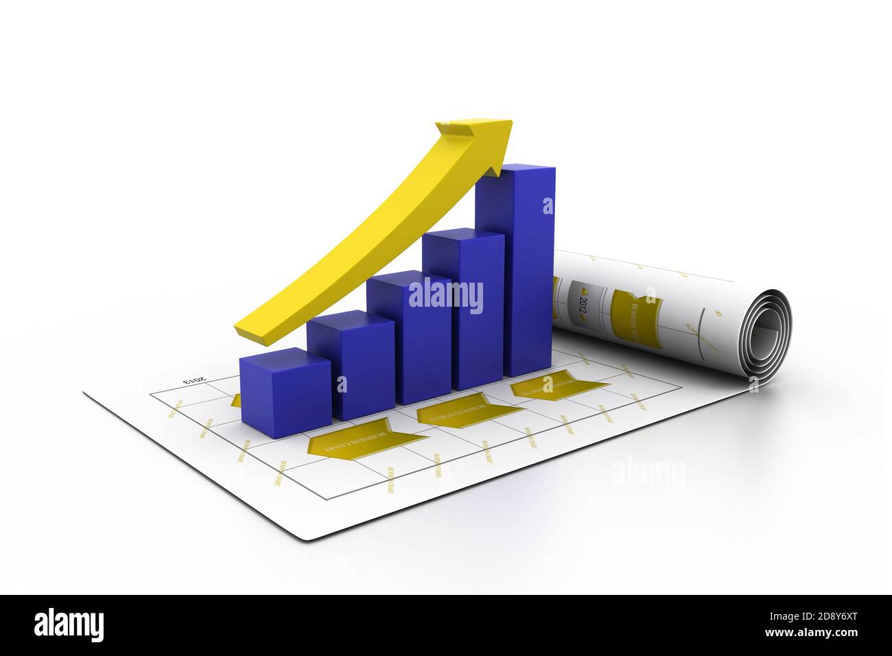 Business graph in chart Stock Photo - Alamy