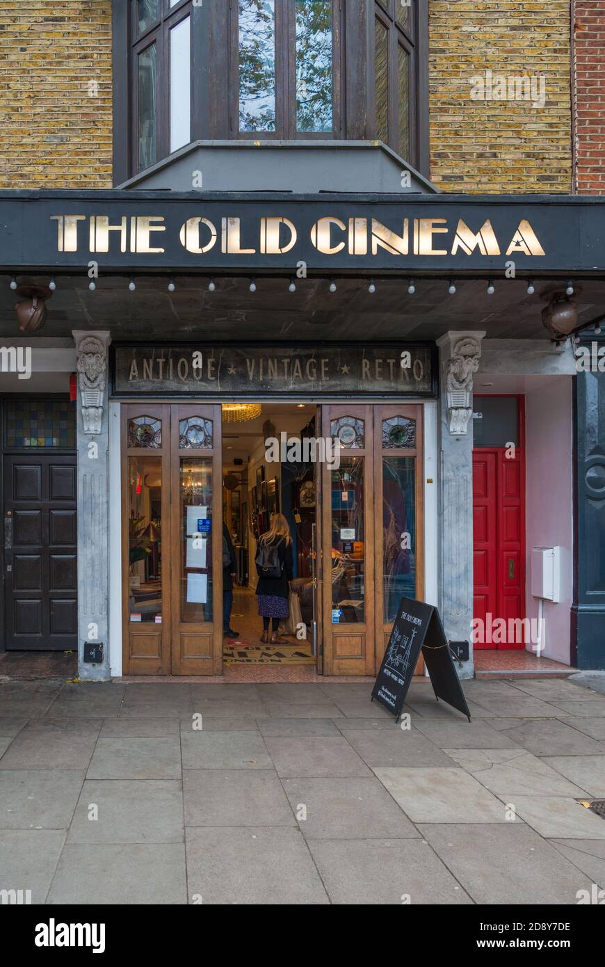 The Old Cinema antiques shop, Chiswick High Road, London, England, UK Stock Photo