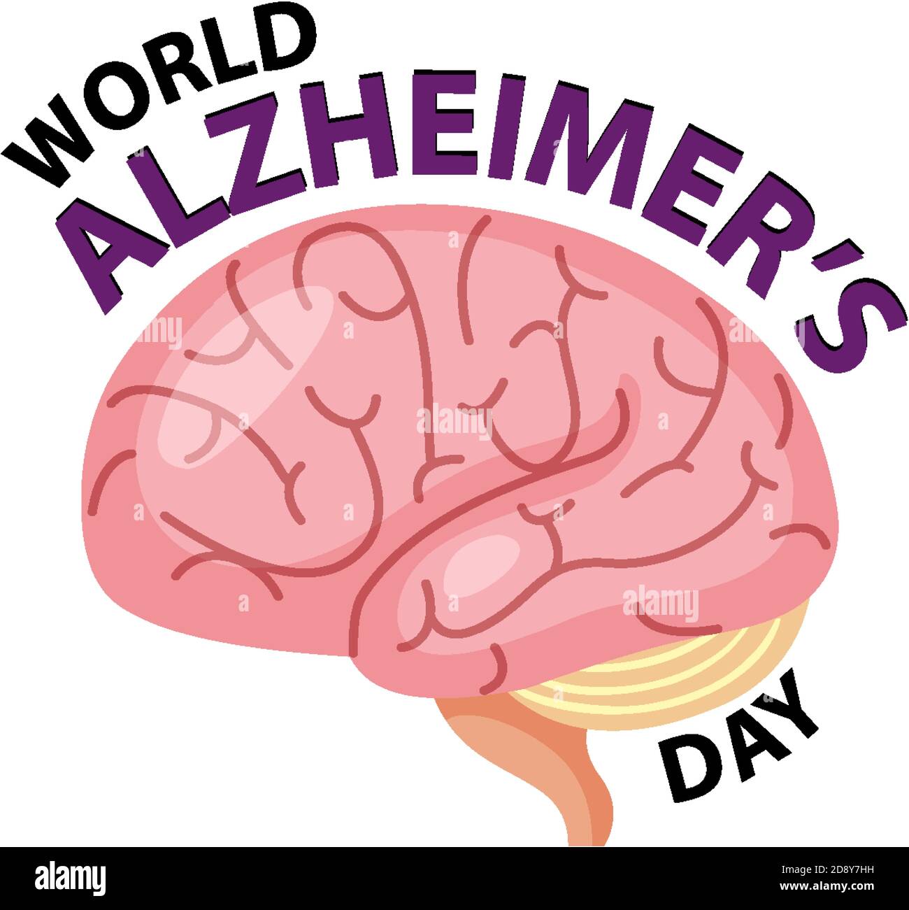 World Alzheimer's day logo illustration Stock Vector Image & Art - Alamy
