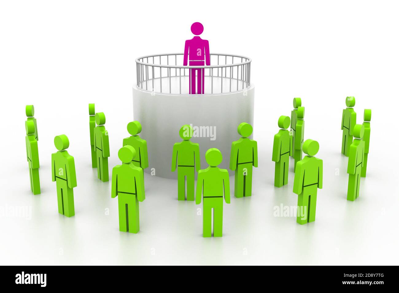 3d team leader boss company green teamwork hires stock photography and