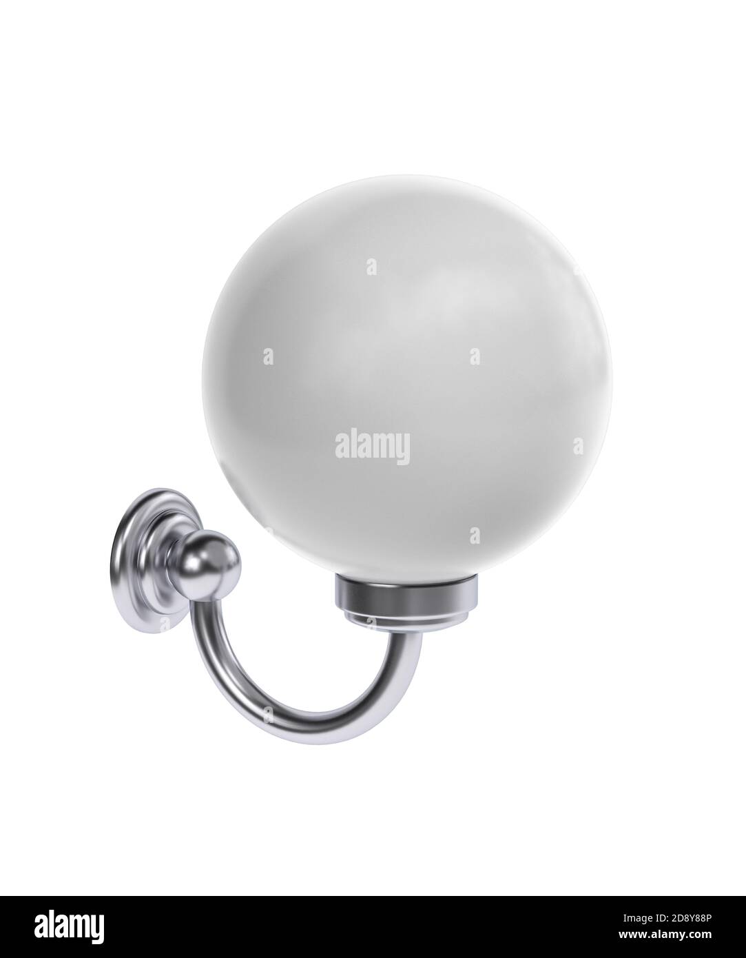 Modern wall lamp isolated on white background - 3d render Stock Photo ...