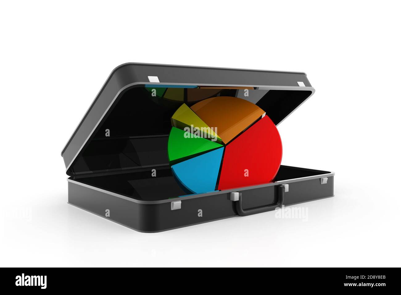 Business diagram in briefcase Stock Photo Alamy