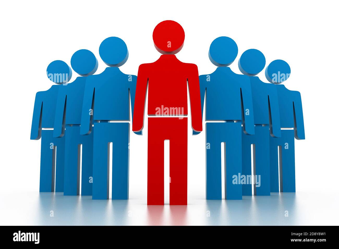 3d team leader boss company red teamwork hires stock photography and