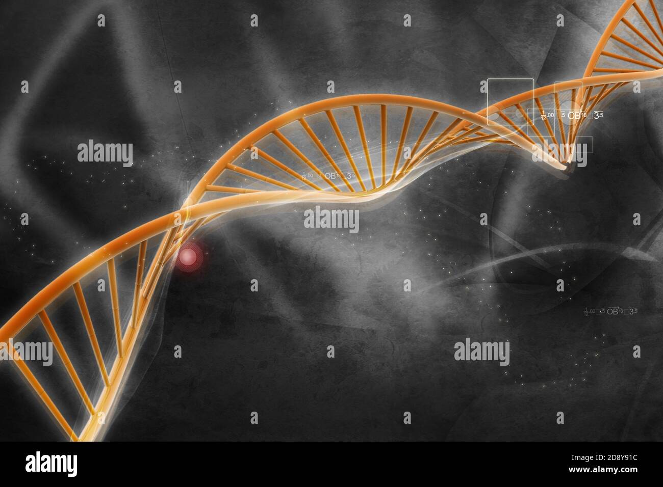 Digital illustration of DNA Stock Photo - Alamy