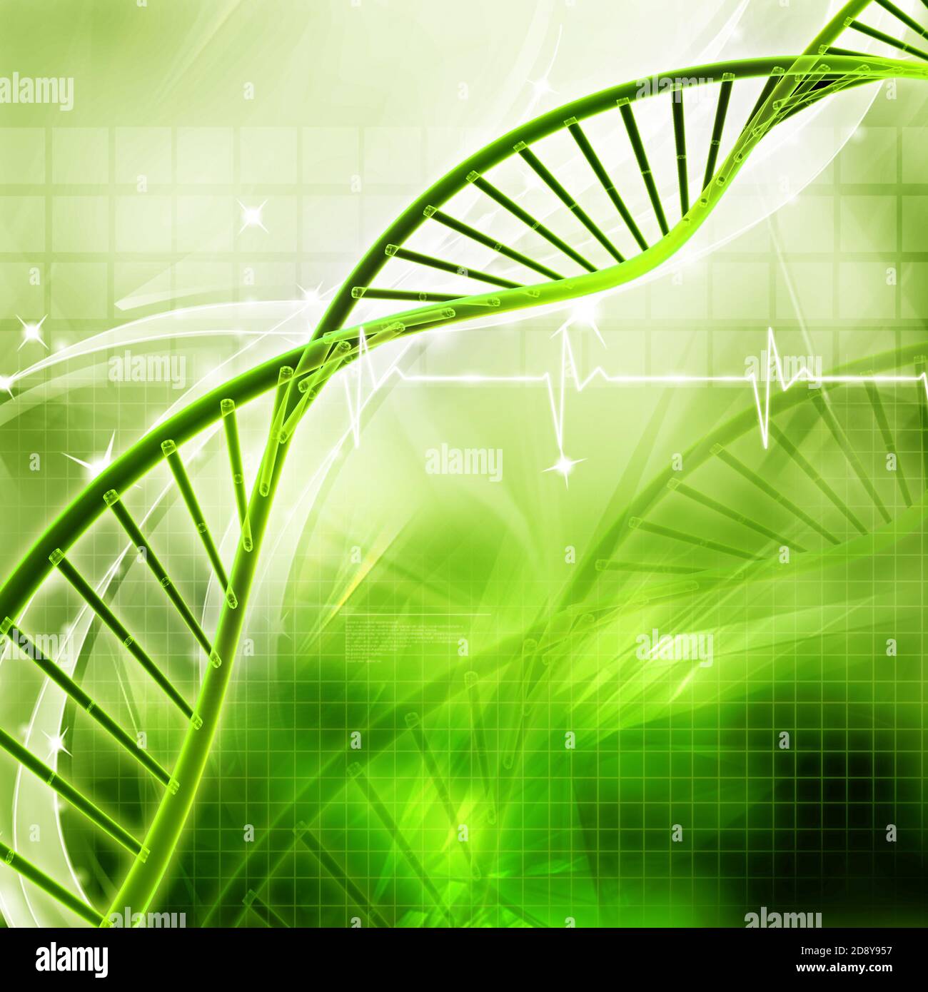 Digital illustration of DNA Stock Photo - Alamy