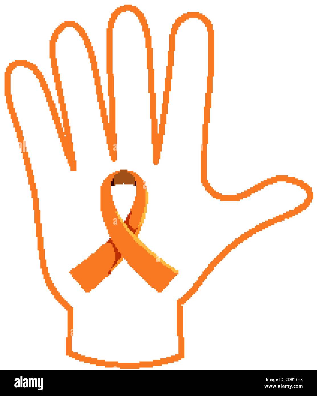 Orange ribbon leukemia awareness multiple sclerosis awareness