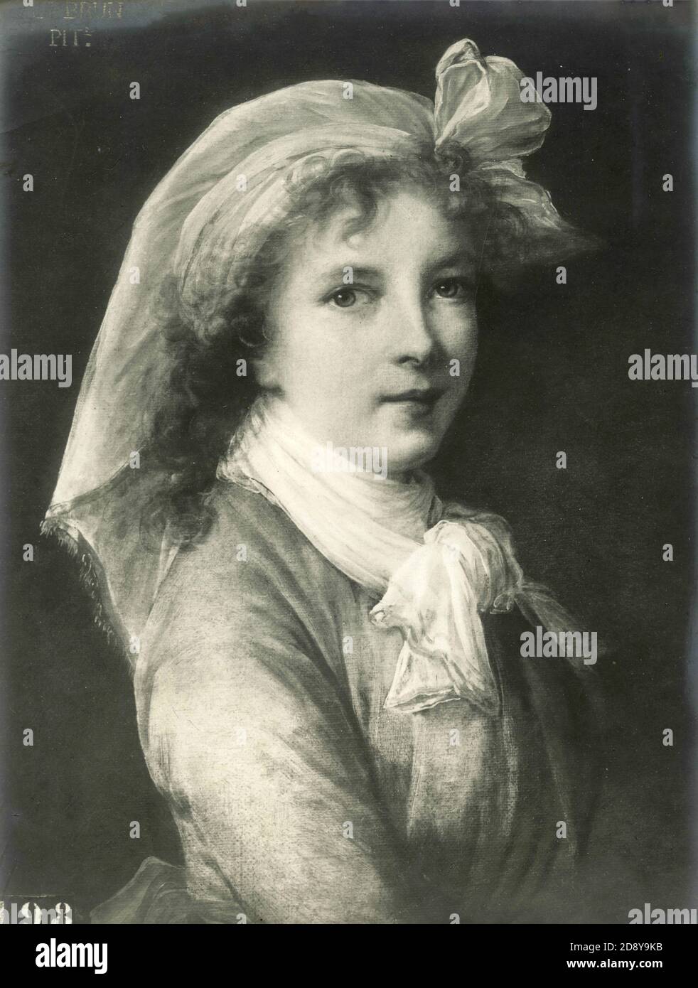 French artist Élisabeth-Louise Vigée Le Brun, self-portrait Stock Photo