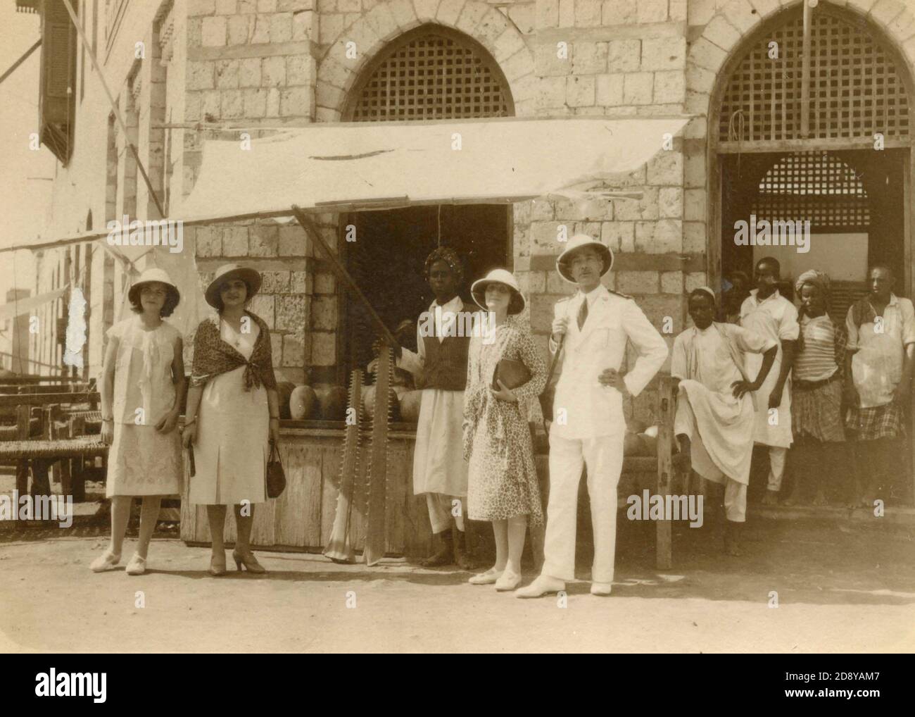 Tourists in Mogadischu, Somalia 1920s Stock Photo