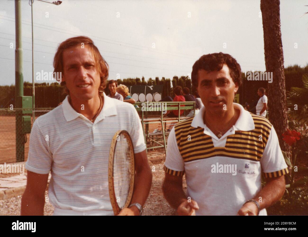 Italian tennis players Corrado Barazzutti and Enzo Pancho Di Matteo, Italy  1980s Stock Photo - Alamy