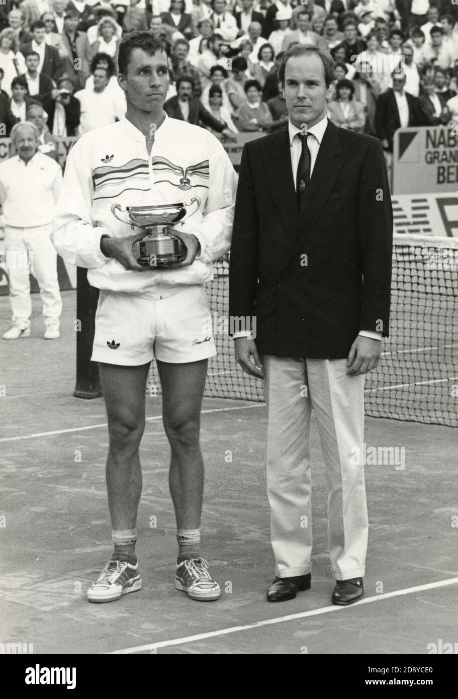 Czech-American tennis player Ivan Lendl, 1980s Stock Photo - Alamy