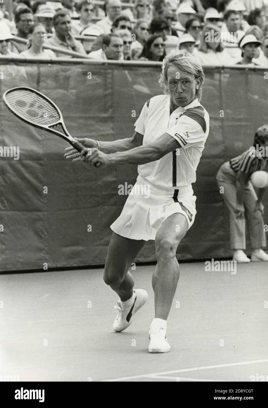 Czech tennis player Martina Navratilova, 1986 Stock Photo - Alamy