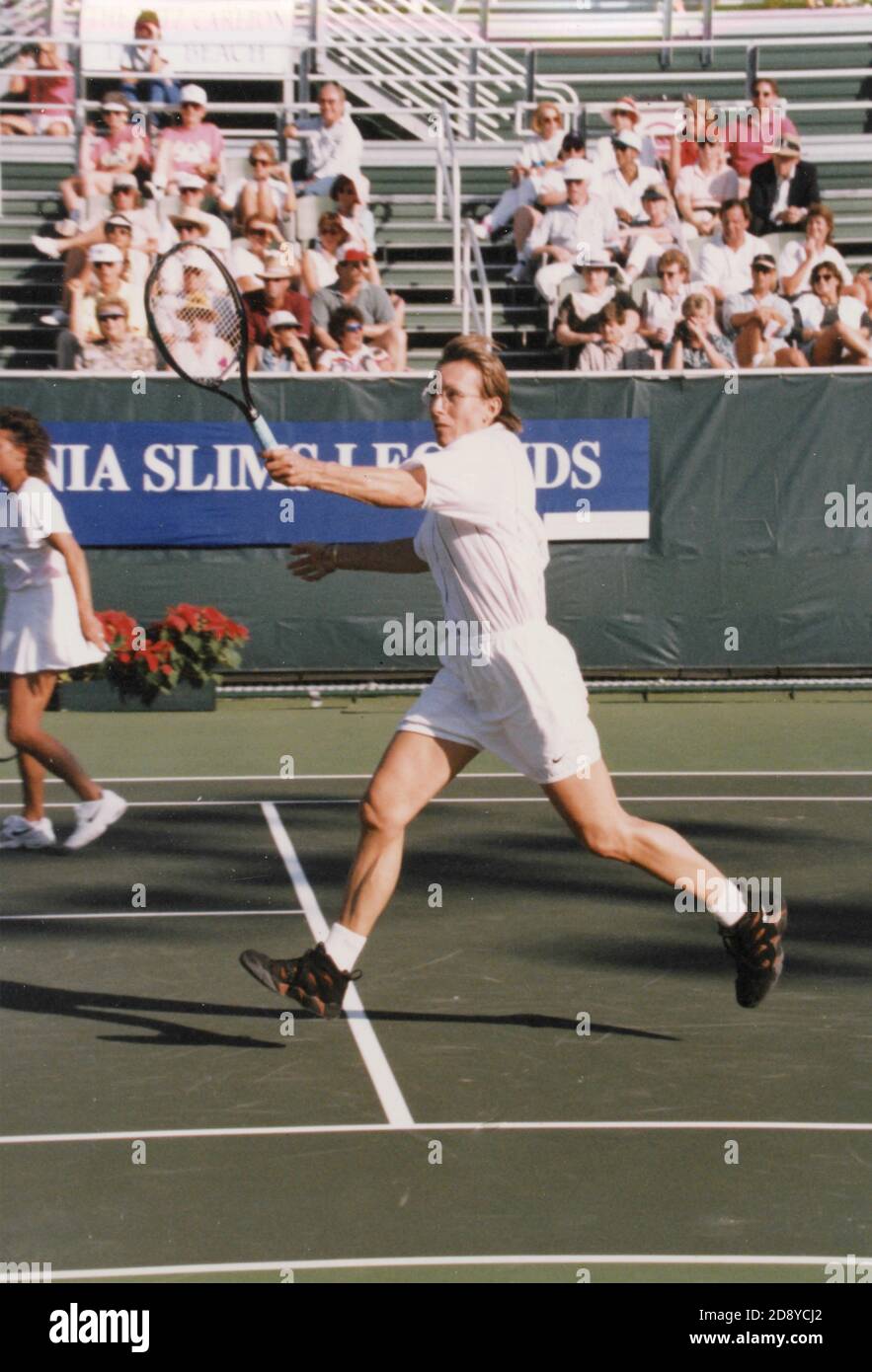Czech tennis player Martina Navratilova, 1995 Stock Photo