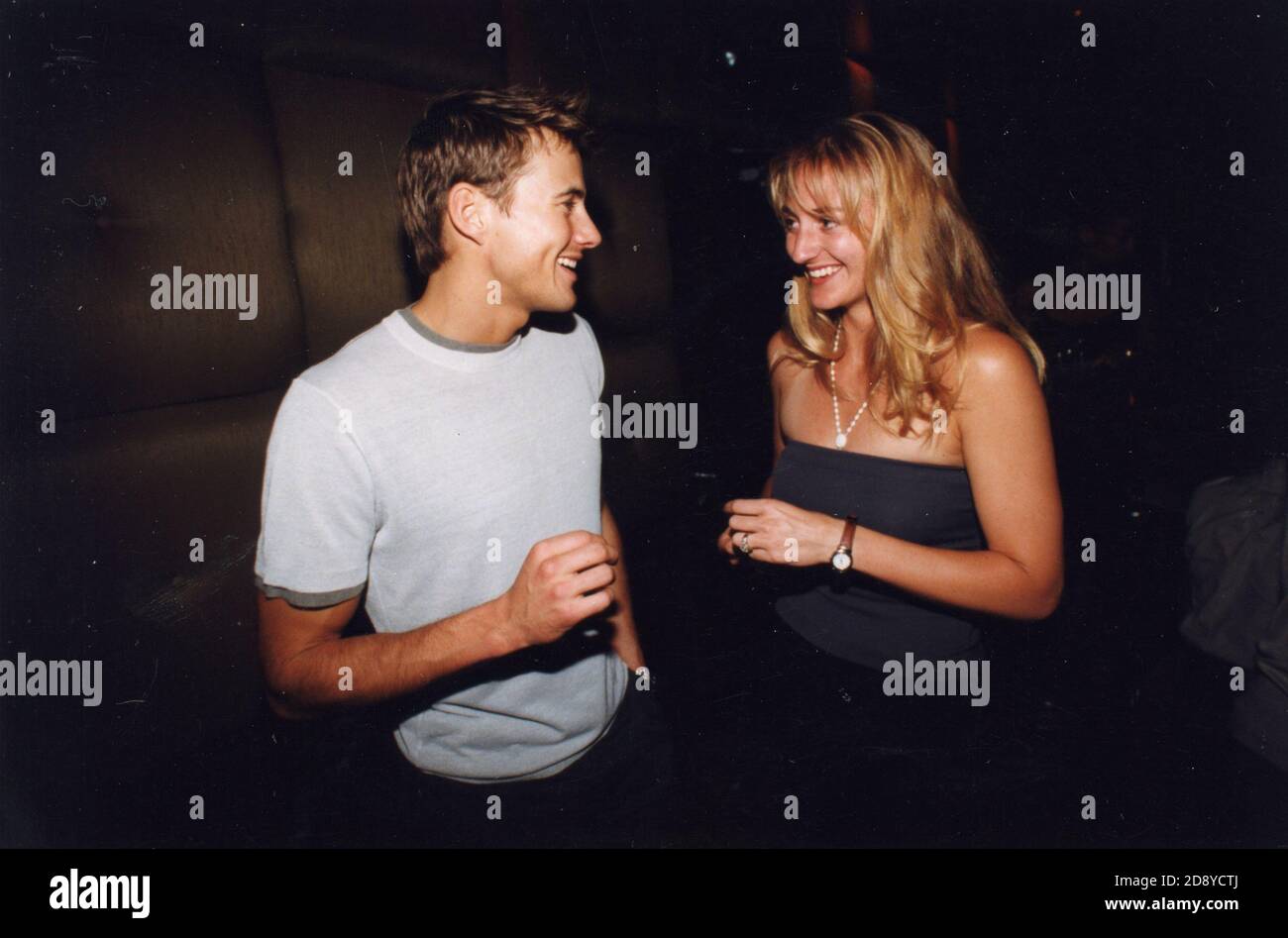 Canadian-American-French tennis player Mary Pierce and Swedish model Alex Lundquist, 1990s Stock Photo