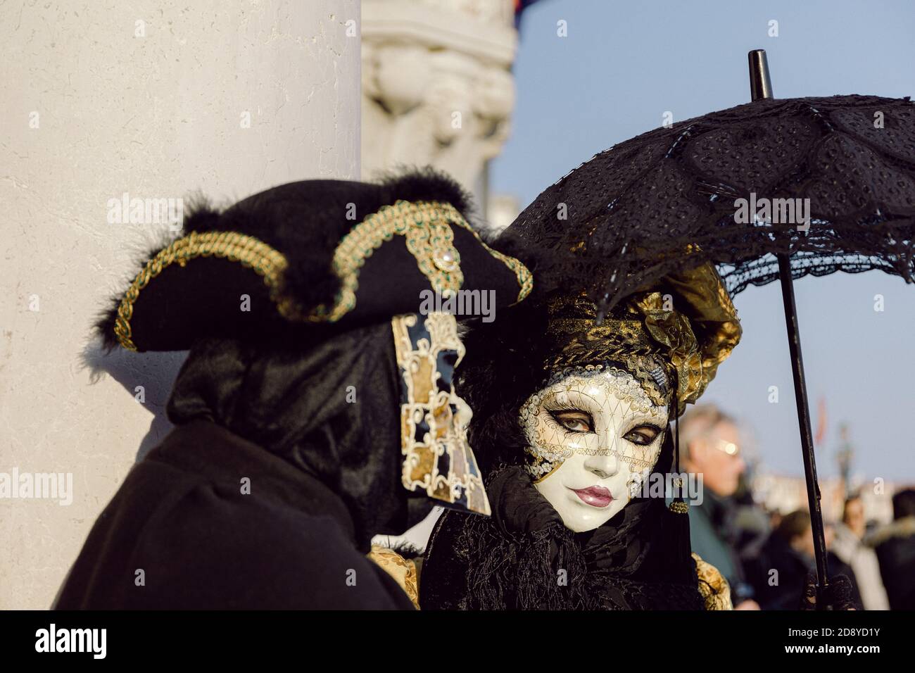 Carnival venice black white hi-res stock photography and images - Alamy