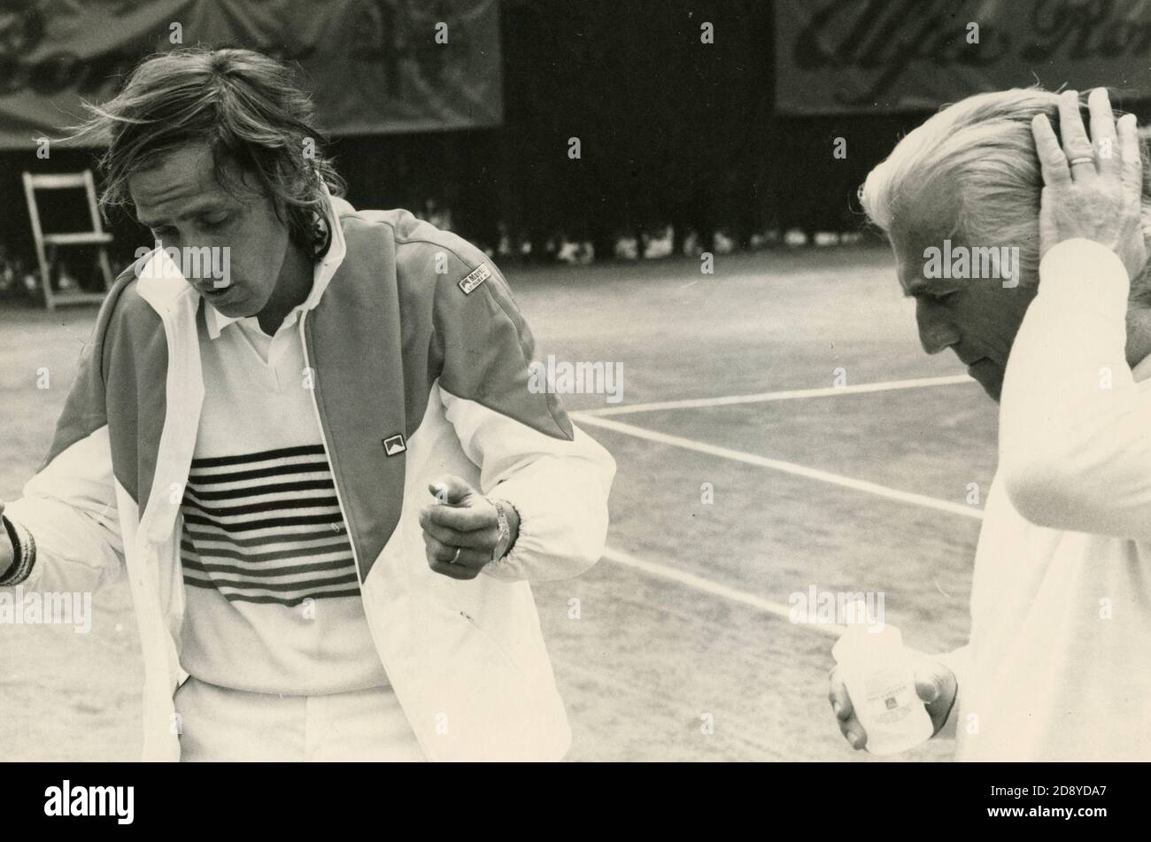 Italian tennis player Corrado Barazzutti, Italy 1980s Stock Photo