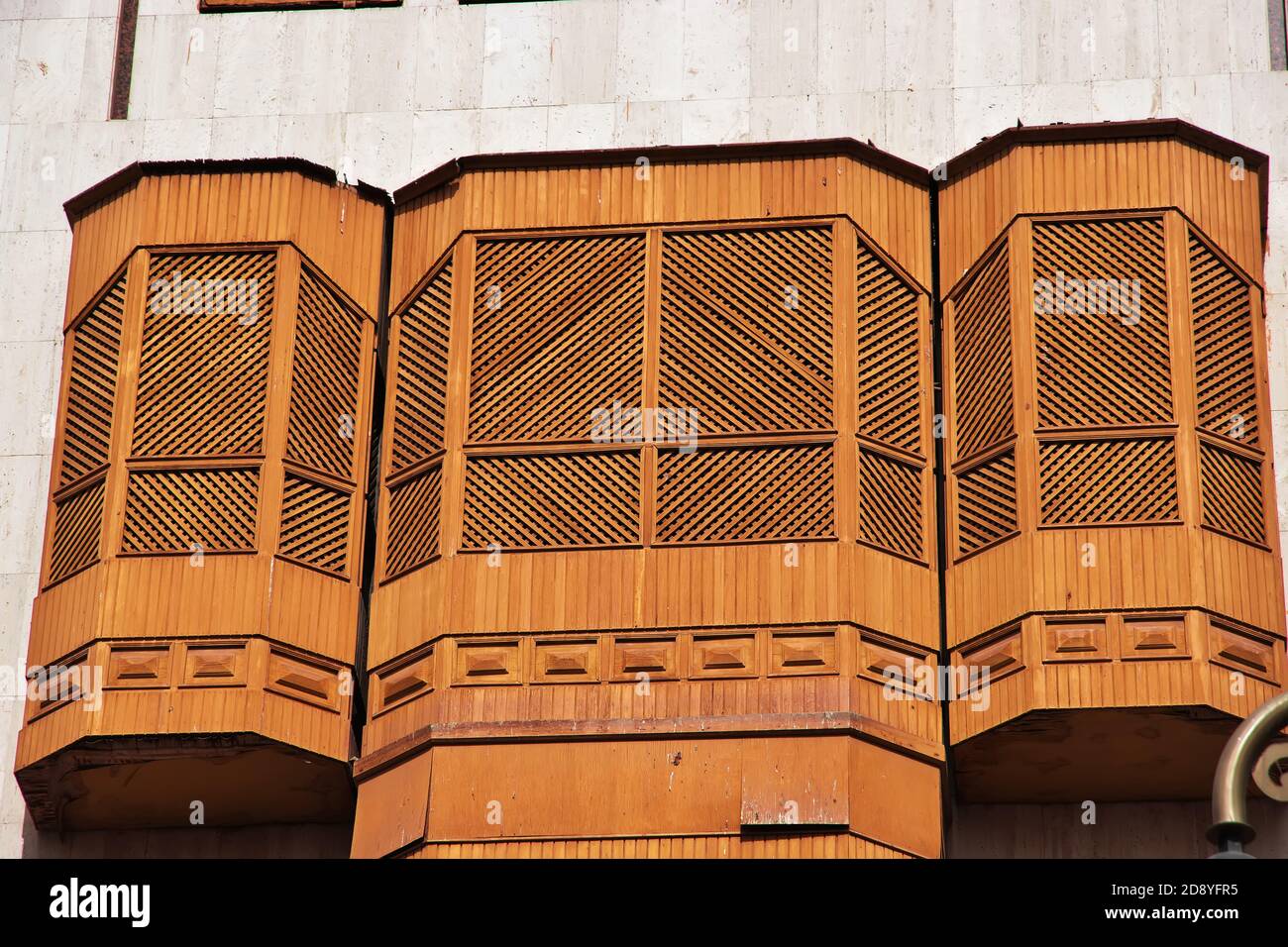 The vintage balcony in Al-balad district, Jeddah, Saudi Arabia Stock ...