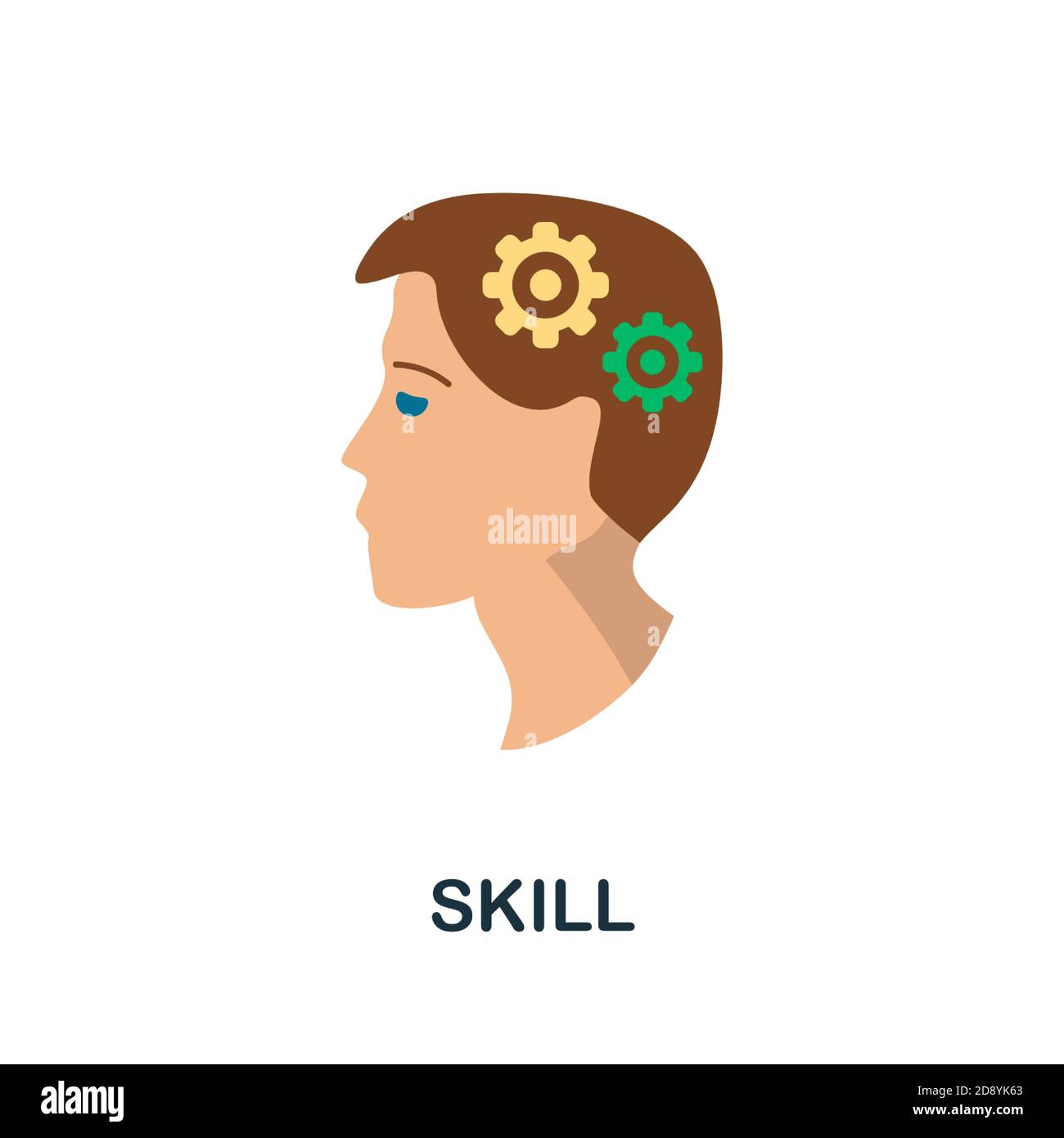 Skill icon. Simple element from creativity collection. Creative Skill icon for web design, templates, infographics and more Stock Vector