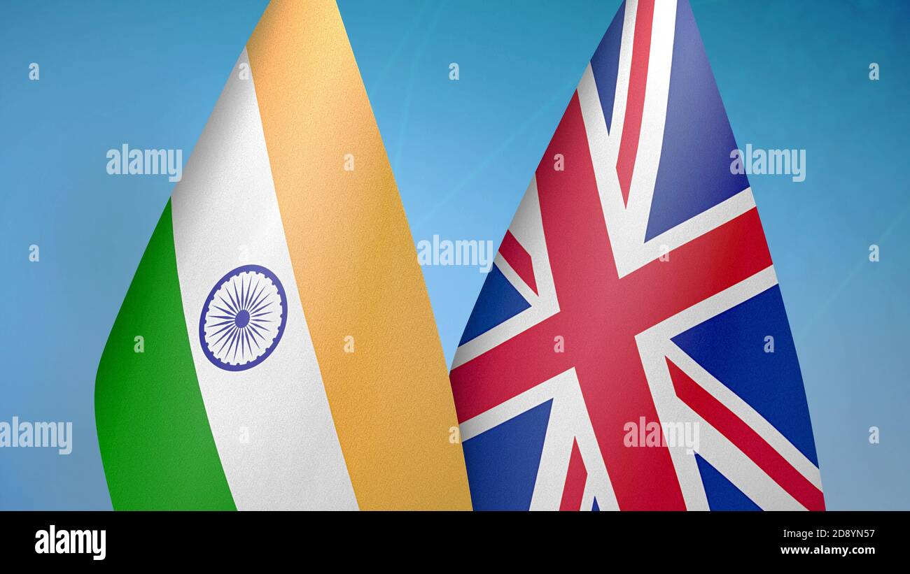 United kingdom indian friendship flags hi-res stock photography and ...
