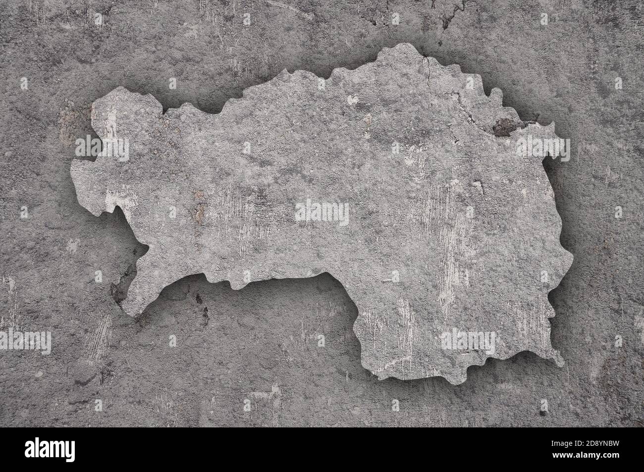 Map of Styria on weathered concrete Stock Photo - Alamy