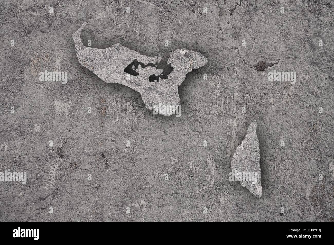 Map of Tonga on weathered concrete Stock Photo - Alamy