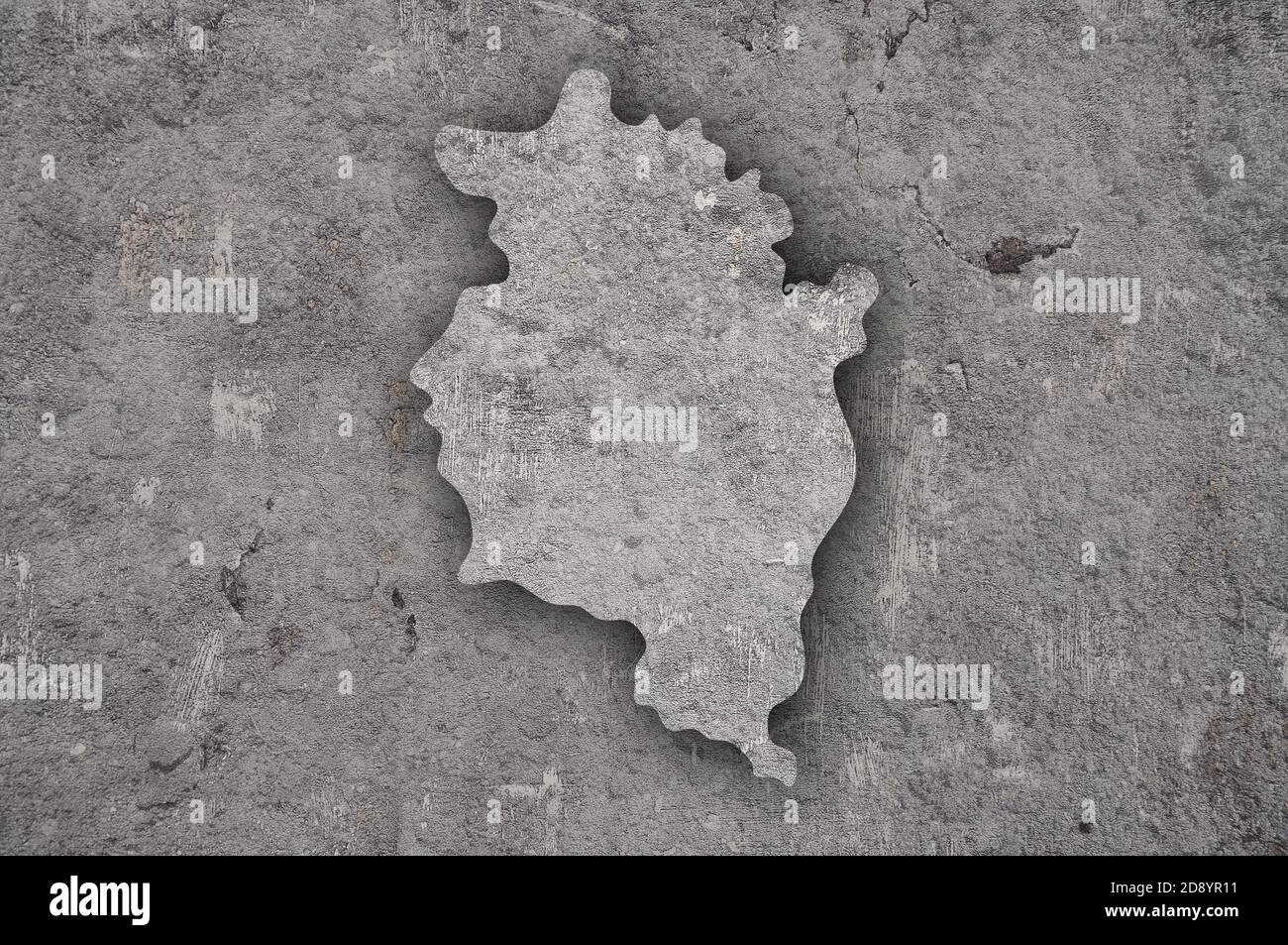 Map of Vorarlberg on weathered concrete Stock Photo - Alamy