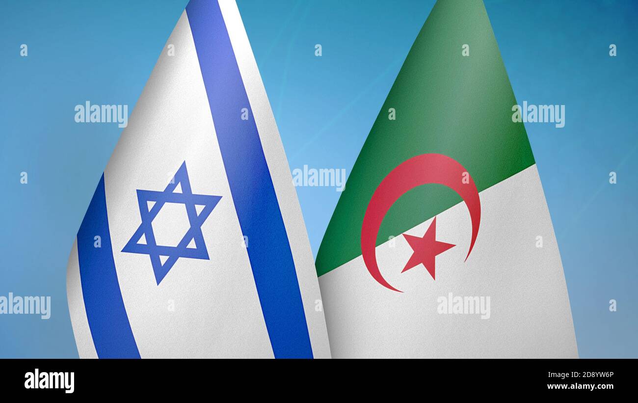 Israel and Algeria two flags Stock Photo - Alamy