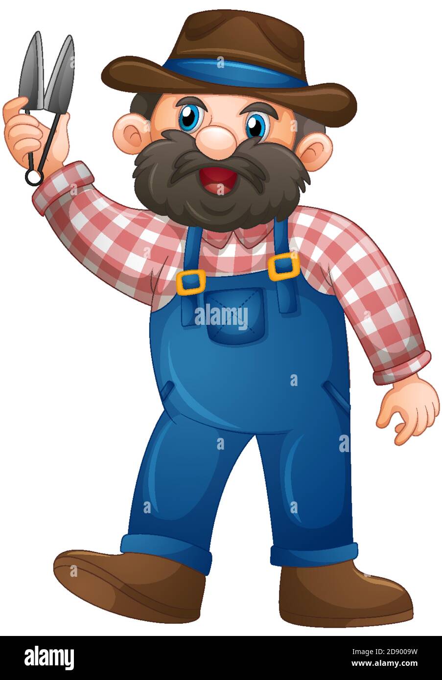 Old farmer cartoon illustration hi-res stock photography and images - Alamy