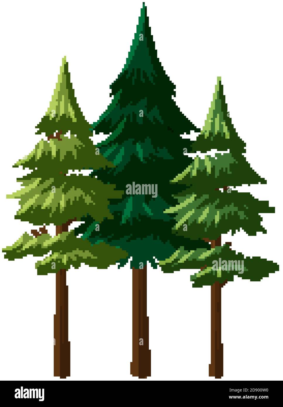 Isolated tree on white background illustration Stock Vector Image & Art ...
