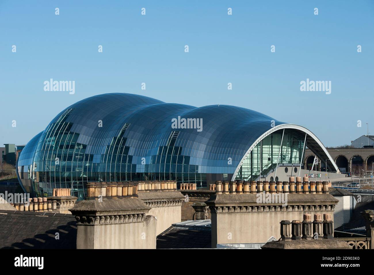 Sage Gateshead, concert venue and centre for musical education in Gateshead, North East England. Stock Photo