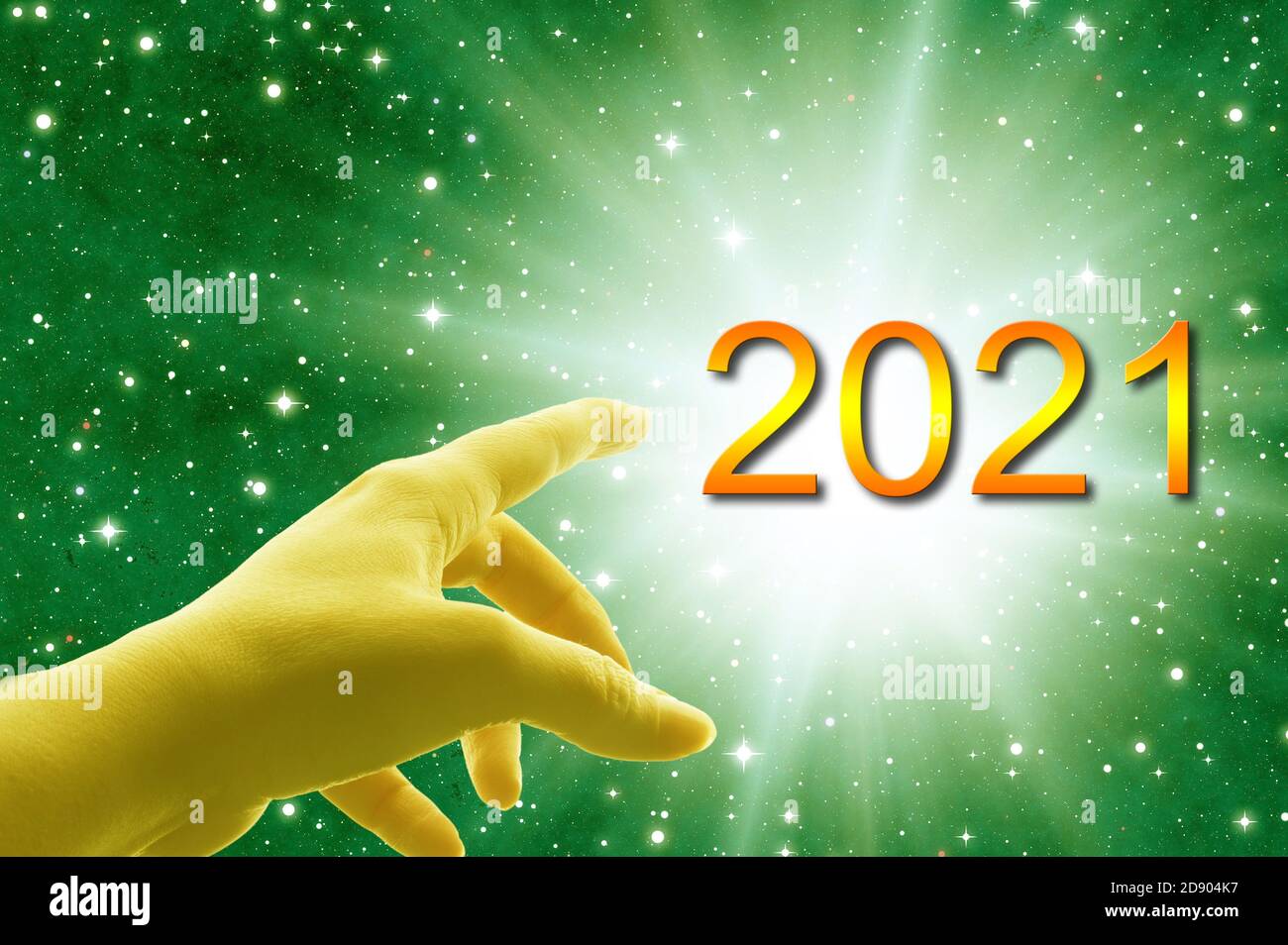 conceptual image for new year 2021 Stock Photo