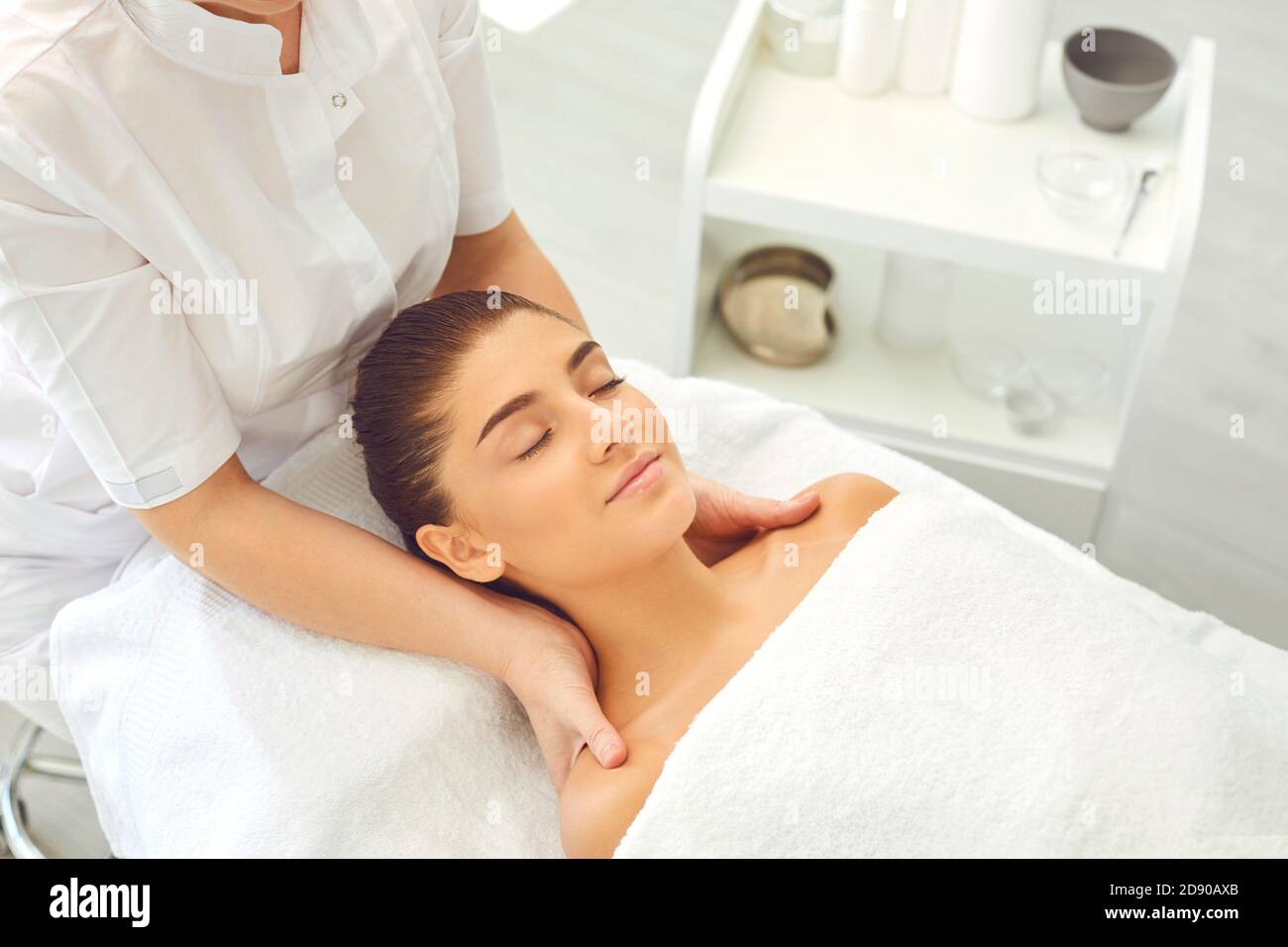 Massage Neck Woman Spa Salon Stock Photo 239918485