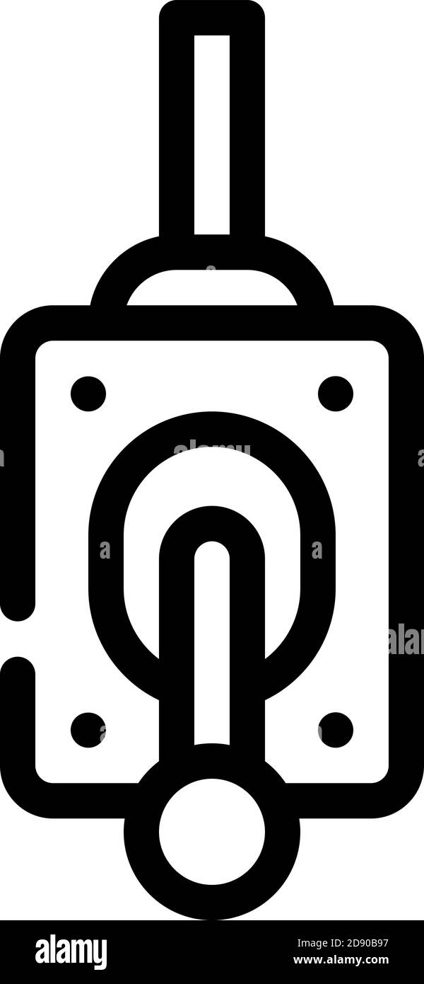control lever line icon vector illustration sign Stock Vector Image ...
