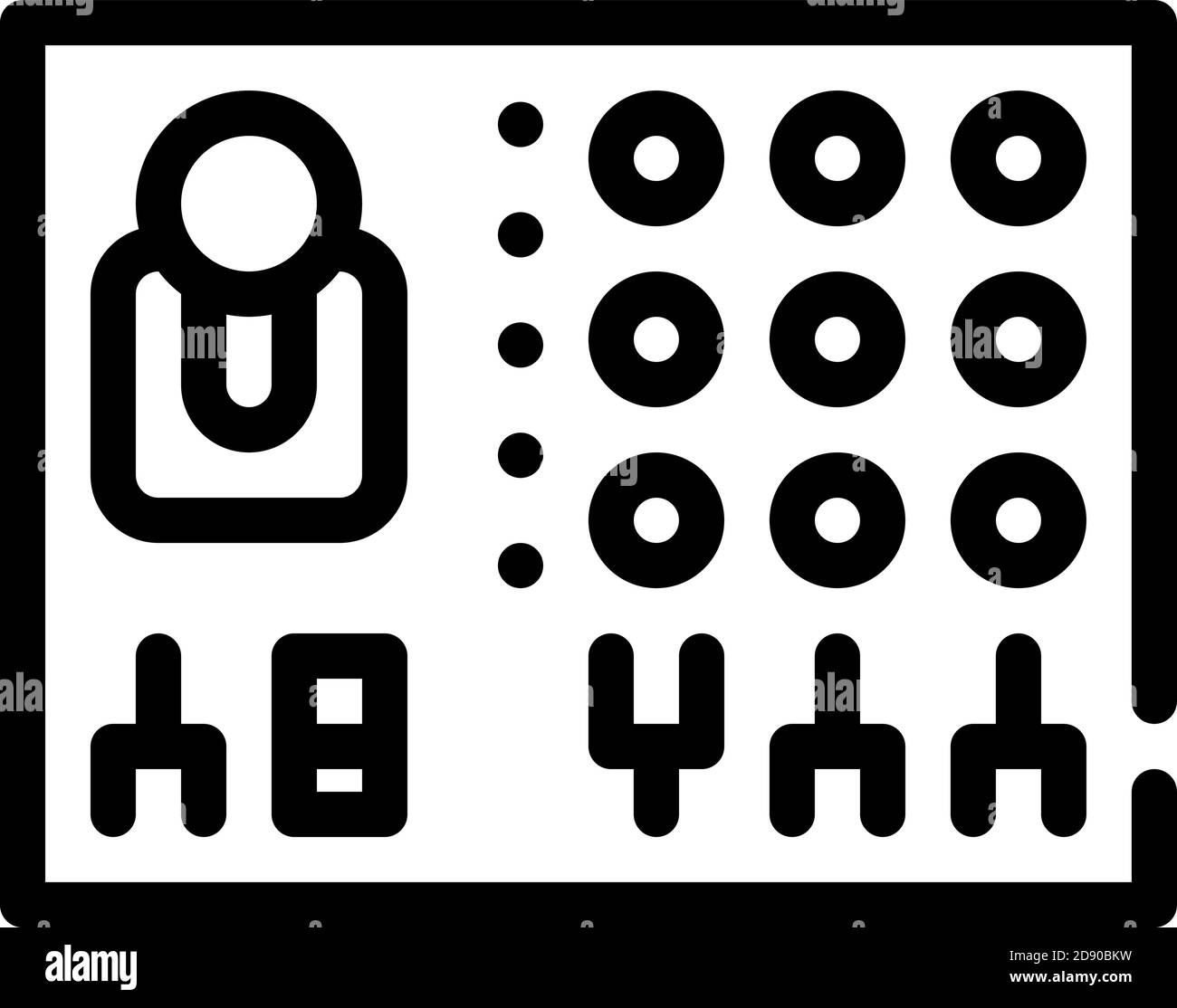 remote controle line icon vector illustration sign Stock Vector Image ...