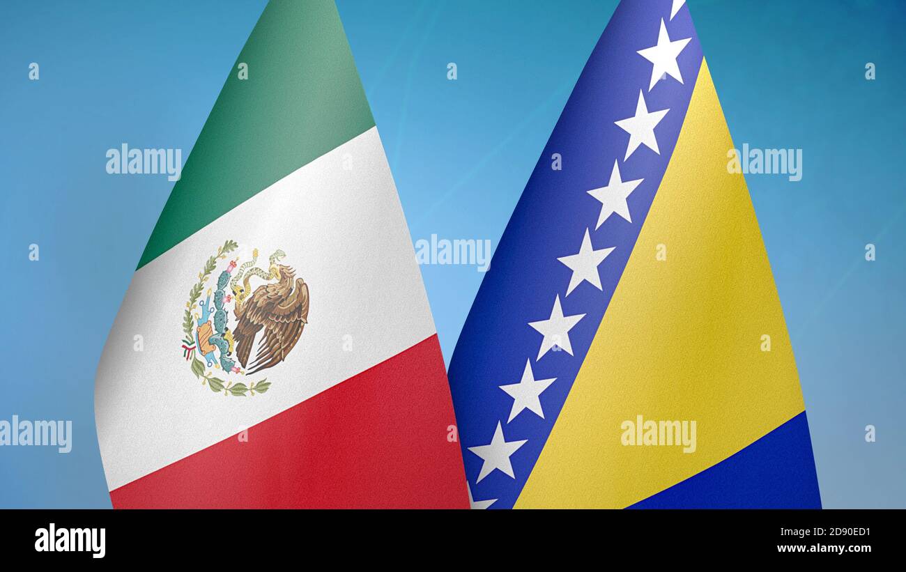 Mexico bosnia and herzegovina flag hi-res stock photography and images ...