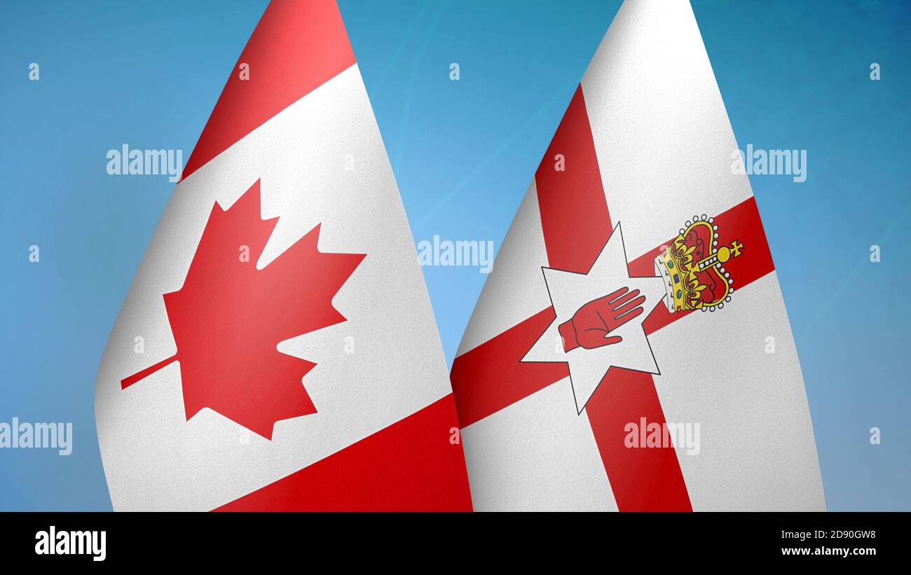 Ireland canada flags hi-res stock photography and images - Alamy