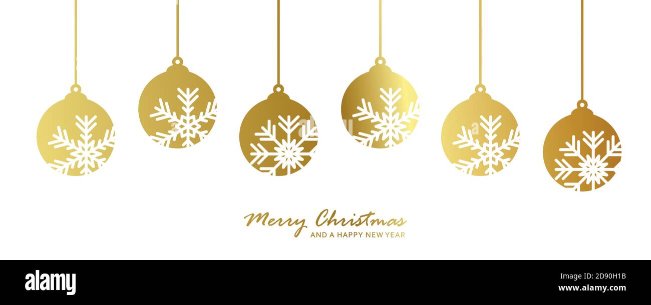Gold snowflake christmas decoration Stock Vector Images - Alamy
