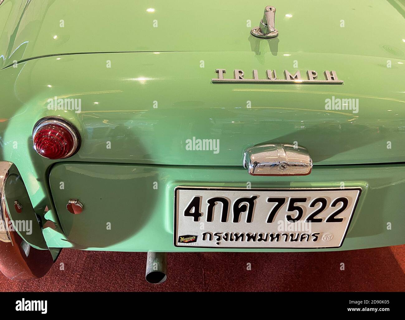 classic car with thai plate number, Bangkok Thailand Stock Photo