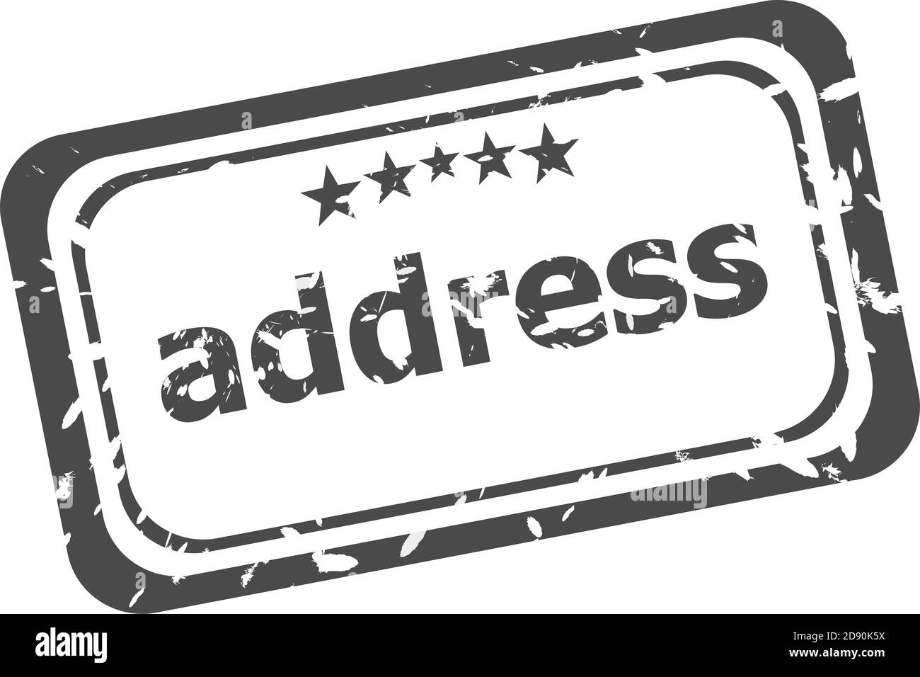 rubber stamp with address word isolated on white Stock Photo Alamy