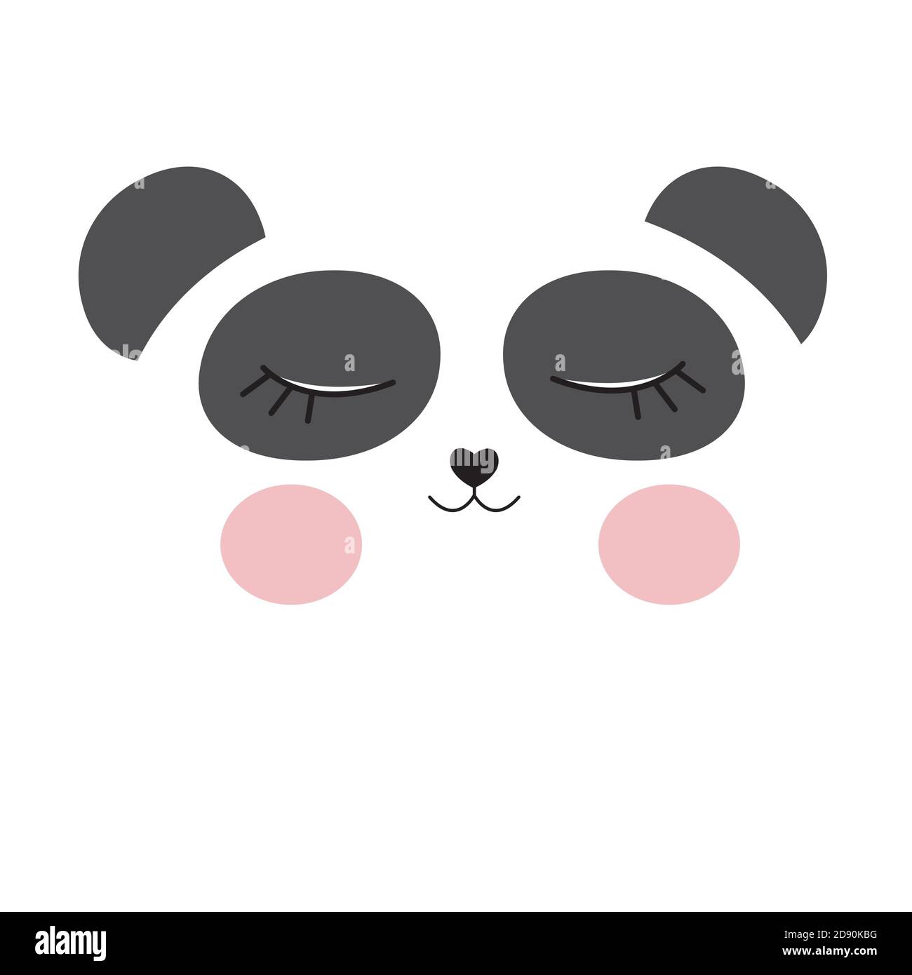 Cute panda mask background. illustration Stock Photo - Alamy