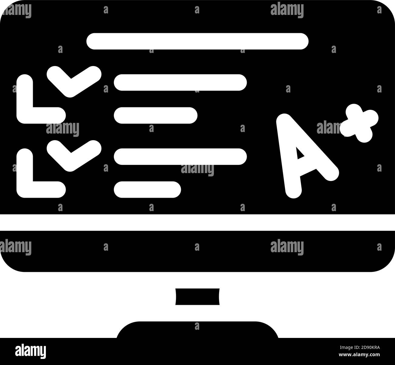 College test computer Black and White Stock Photos & Images - Alamy