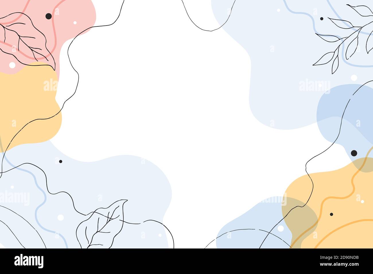 Abstract modern background with fluid organic shapes, pastel colors ...