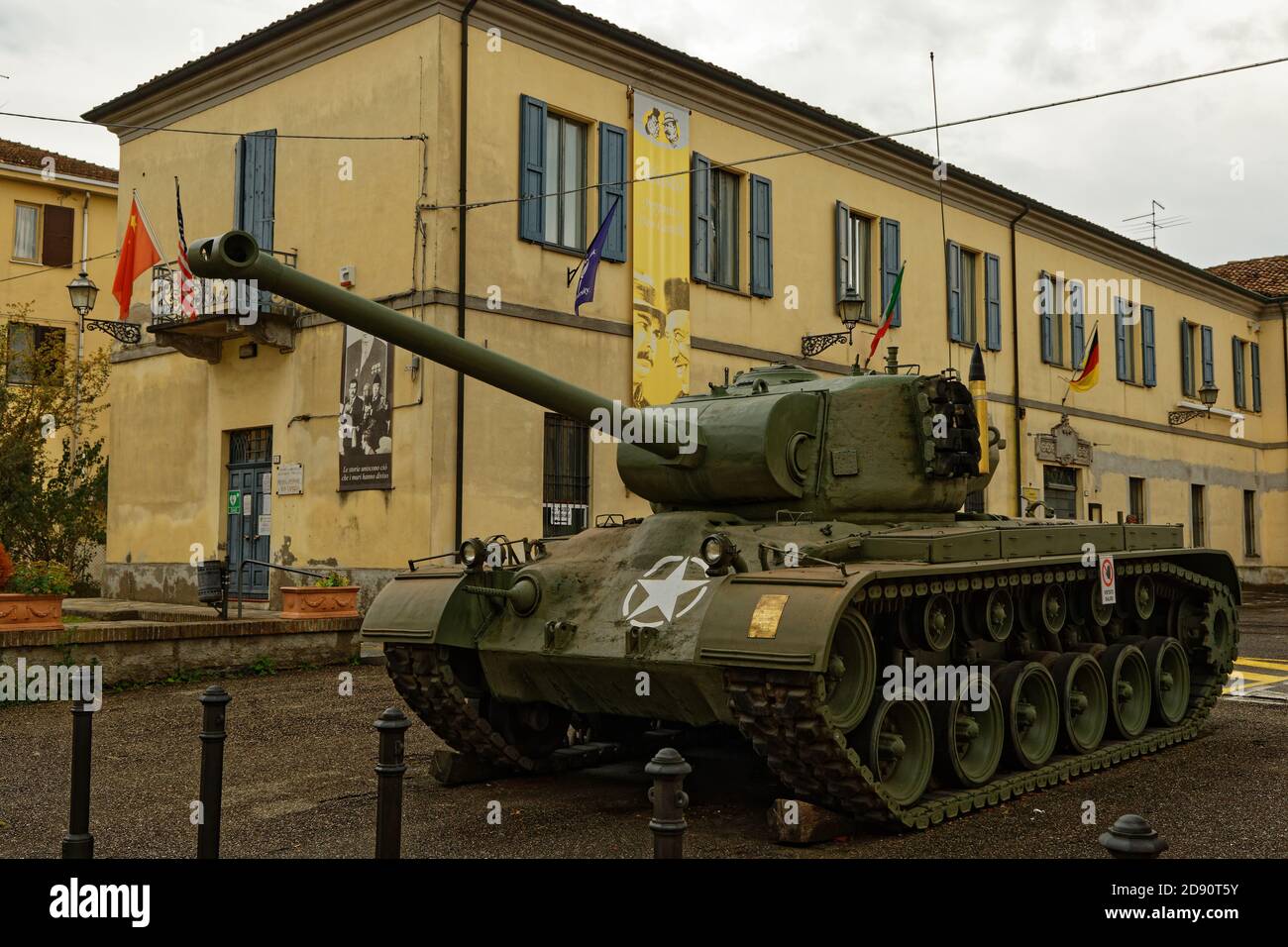 american M 26 tank in Brescello Stock Photo